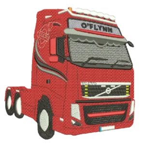 Red Volvo truck