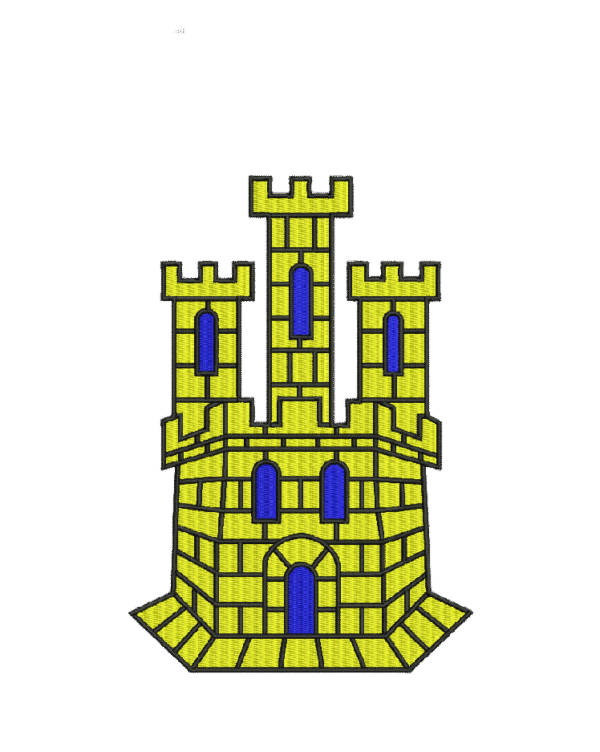 Castellated tower