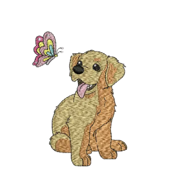 Dog Dog With Butterfly